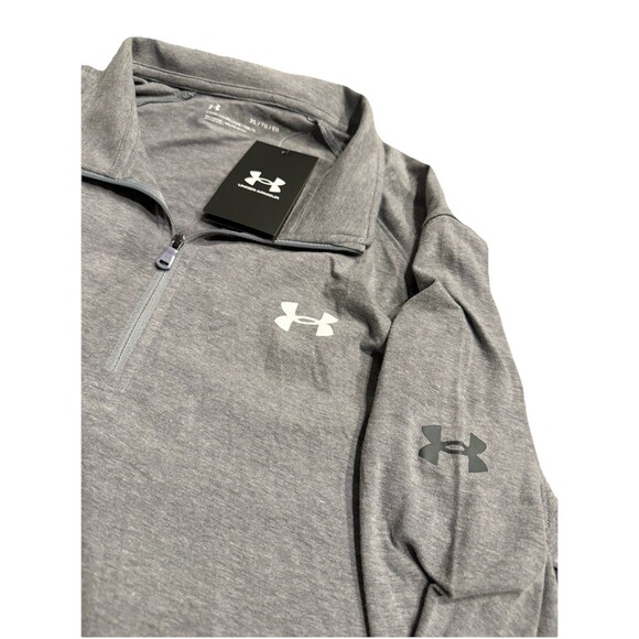 Under Amour Gray 1/4 Zip Pullover Loose Athletic Top NWT Women’s Size XL - Picture 3 of 6